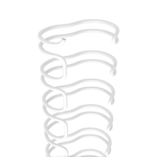 Dorso per Rilegatura a Spirale da 100 Pezzi, Capacità 100 Fogli, Passo 3:1, 34 Anelli, Diametro 12,7 mm, Formato A4 per Rilegatura a Filo da 1/2 Dorso per Rilegatura a Spirale da 100 Pezzi, Capacità 100 Fogli, Passo 3:1, 34 Anelli, Diametro 12,7 mm, Formato A4 per Rilegatura a Filo da 1/2