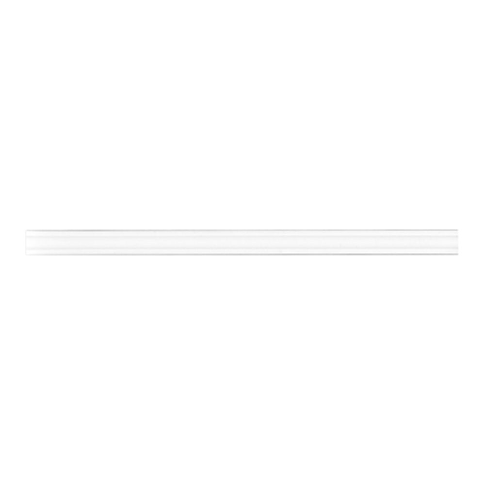 Coprilistello bianco in PVC - 297 mm I 100 PZ